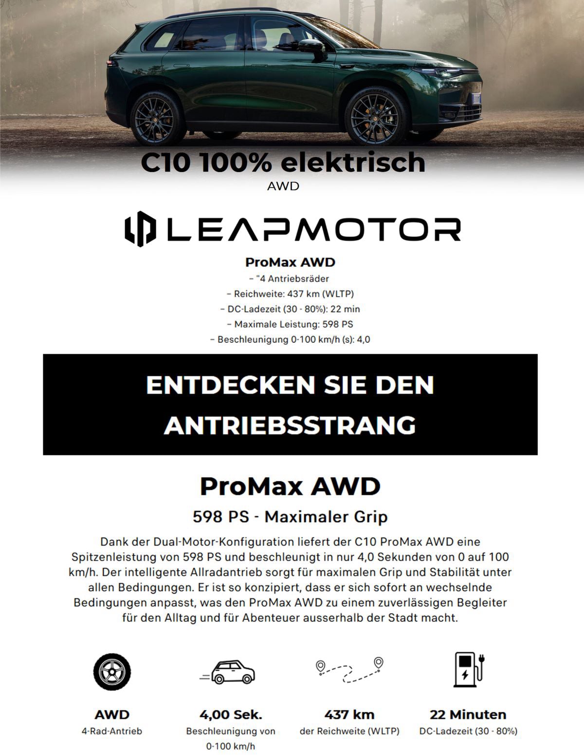 Jetzt Leapmotor C10 Allrad testen ProMax AWD