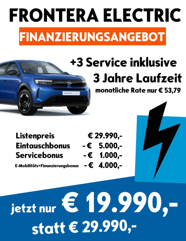 auto DOCZEKAL - Top Angebot - Frontera Electric 10.000 Euro sparen! nur 19.990,-