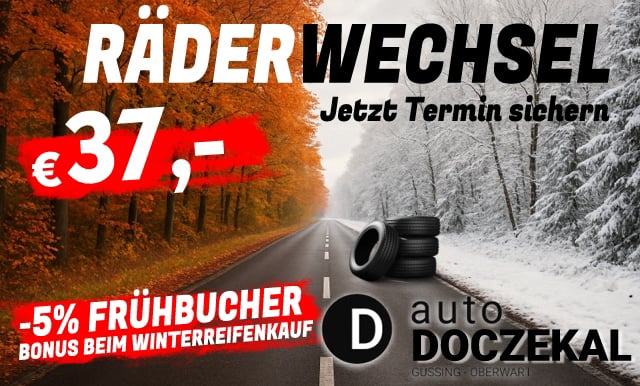 Räderwechsel bei auto Doczekal Güssing, Oberwart