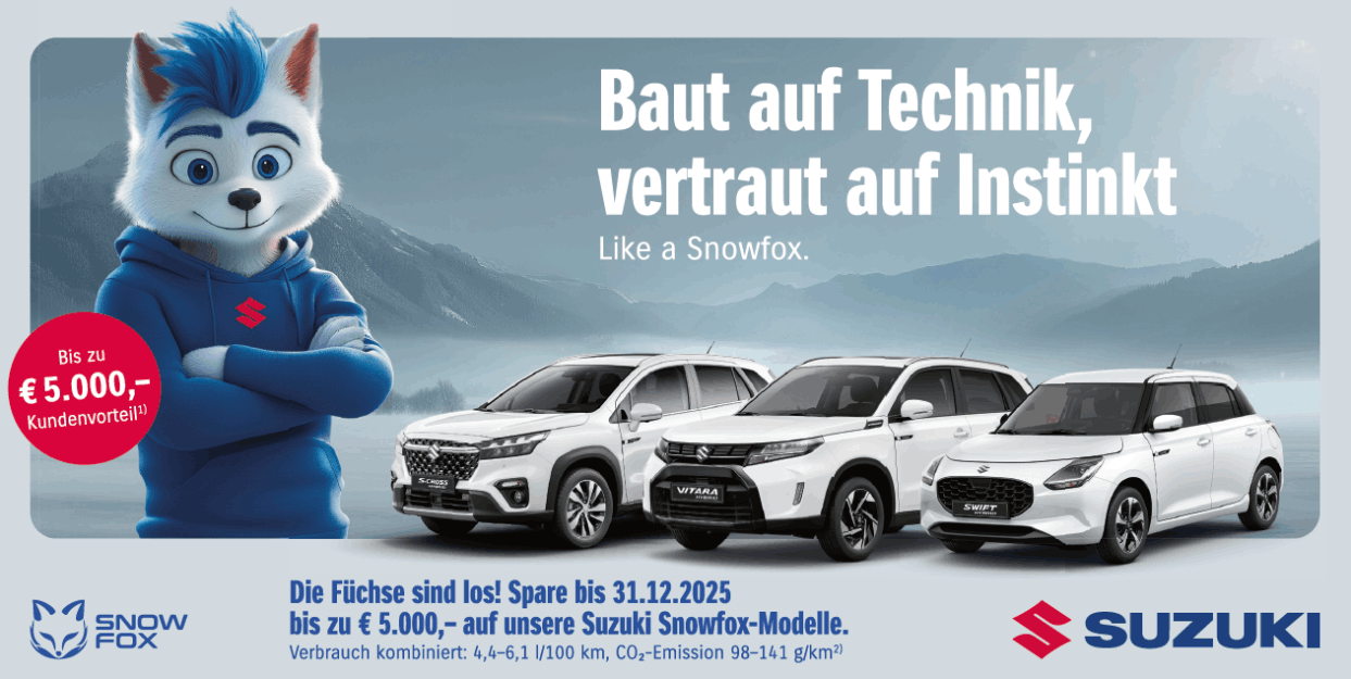 Suzuki Aktion bis 5000,- Rabatt beim Snowfox-Bonus Güssing Oberwart
