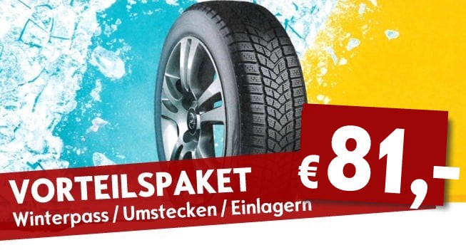 Räderwechsel Einlagerung Winterreifen umstecken 