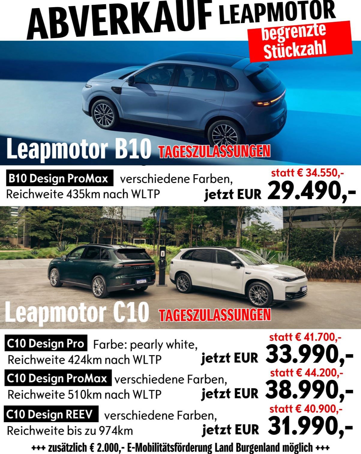 auto DOCZEKAL - Leapmotor Abverkauf Sonderkonditionen Güssing Oberwart